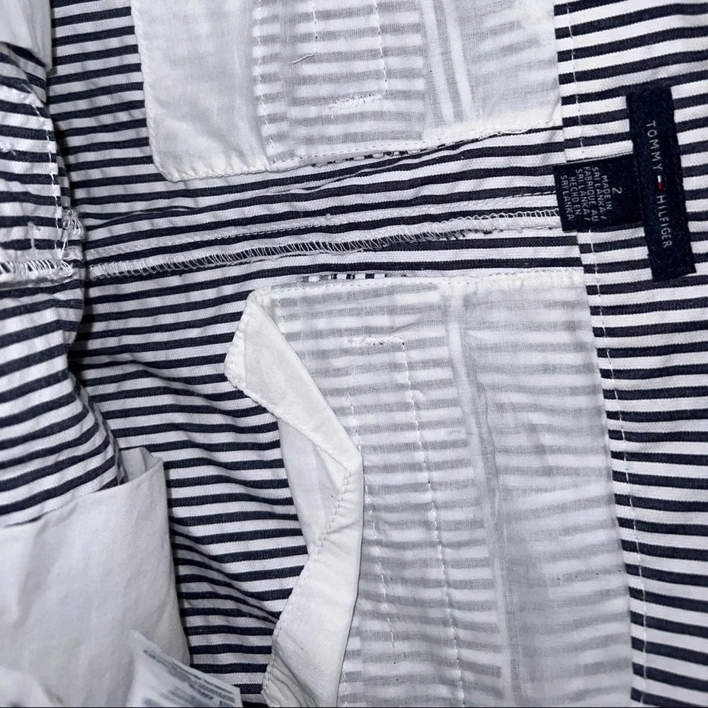 Tommy Hilfiger Black & White Striped Skirt size 2 - Picture 8 of 11